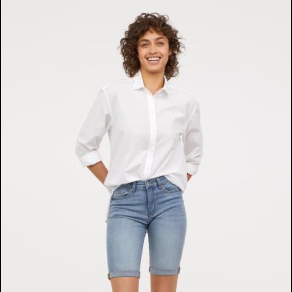 H & M Knee Length Jean Shorts